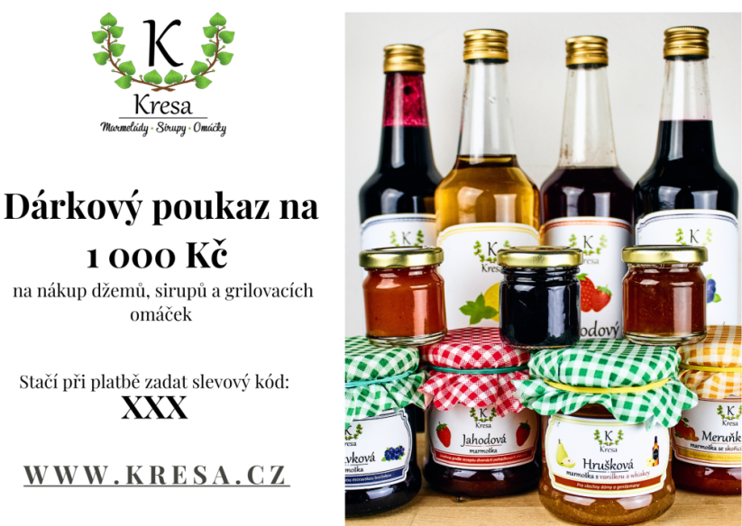 Dárkový poukaz 1 000 Kč - klasický